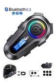 Radyo Özellikli Kask Kulaklık Q-08P Su Geçirmez Bluetooth Motosiklet Radyolu Bluetooth Kulaklık - 1