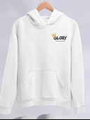 Kışlık  Kapşonlu SweatShirt - Beyaz - 1
