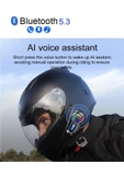 Radyo Özellikli Kask Kulaklık Q-08P Su Geçirmez Bluetooth Motosiklet Radyolu Bluetooth Kulaklık - 3