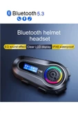 Radyo Özellikli Kask Kulaklık Q-08P Su Geçirmez Bluetooth Motosiklet Radyolu Bluetooth Kulaklık - 4