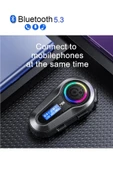 Radyo Özellikli Kask Kulaklık Q-08P Su Geçirmez Bluetooth Motosiklet Radyolu Bluetooth Kulaklık - 2