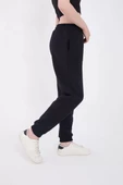 Kadın Lastikli Baskılı Eşofman Pantolon - Lacivert - 2