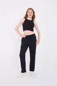 Unisex  Basic Eşofman Pantolon - Lacivert - 3