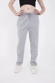 Unisex Basic Eşofman Pantolon - Gri - 7