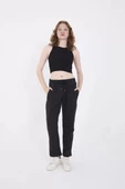Unisex  Basic Eşofman Pantolon - Antrasit - 1