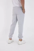 Unisex Kışlık Lastikli Eşofman Pantolon - Gri - 3