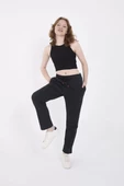 Unisex  Basic Eşofman Pantolon - Antrasit - 4