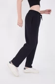 Baskılı Eşofman Pantolon - Siyah - 4