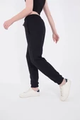Kadın Lastikli Baskılı Eşofman Pantolon - Lacivert - 4