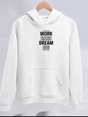 Kışlık  Kapşonlu SweatShirt - Beyaz - 1