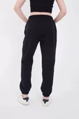 Kadın Lastikli Baskılı Eşofman Pantolon - Lacivert - 3