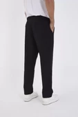 Kışlık Dabıl Kumaş Basic Eşofman Pantolon - Siyah - 8