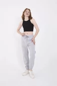 Basic Lastikli Eşofman Pantolon - Gri - 2