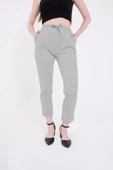 Kadın Tam Kalıp Basic Eşofman Pantolon - Gri - 3