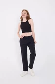 Unisex  Basic Eşofman Pantolon - Lacivert - 2