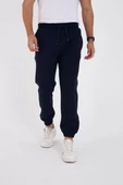 Unisex Kışlık  Lastikli Eşofman Pantolon - Lacivert - 2