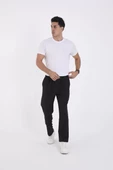 Kışlık Dabıl Kumaş Basic Eşofman Pantolon - Siyah - 2