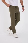 Unisex Basic Eşofman Pantolon - Haki - 6