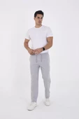 Unisex  Basic Eşofman Pantolon - Gri - 2