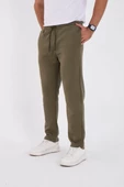 Unisex Basic Eşofman Pantolon - Haki - 7