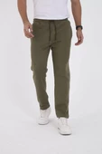 Unisex Basic Eşofman Pantolon - Haki - 5
