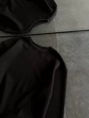 Kışlık Bisiklet Yaka  Basic SweatShirt - Siyah - 2