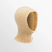 Kışlık Tam Kalıp Boğazlı Dokuma Triko Bere - Krem - 1