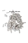 Mat Beyaz 15 x 5 mm Dantel Oya Yazma Halhal Abiye Lazer Kesim Pul 1000 adet / 40 gram - 1