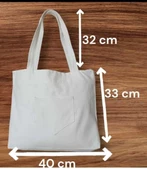 Unisex Piknik ve Deniz Cepli Fermuarlı Çanta - Beyaz - 6