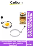 Yeni Seri Yanmaz Yapışmaz Pratik Görsel Şık Sunum Metal Yuvarlak Omlet Krep Kalıbı - 1