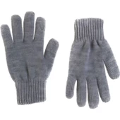 Unisex Triko Dokuma Eldiven - Gri - 1