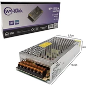 Well Power 12V 10A Metal Kasa Adaptör - 1