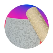 Desenli merdane,çocuk temalı merdane,desenli hamur şekillendirici - 1