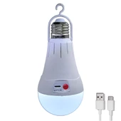 Hedyex Usb-C Şarjlı E27 Duylu Led Ampül Kancalı Kamp Lambası 12W - 1