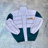 Unisex Uzun Kollu Dijital Baskılı Rüzgarlik - Beyaz - 1