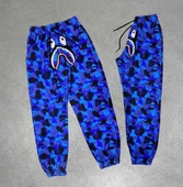 Unisex Pubg Bape  Eşofman Altı - Mavi - 1