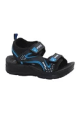Mergenshoes S20 Siyah Mavi Günlük Erkek Çocuk Sandalet Ayakkabı - 1