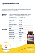 Dynavit Multi-daily Multivitamin&Mineral-Koenzim Q10-Rodiola 30 Kapsül - 3