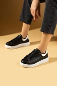 Pembe Potin Rahat Taban Bağcıklı Kadın Sneaker 001-340-24SBeyaz - 1