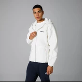 Ellesse Fermuarlı Kapüşonlu Erkek Beyaz Ceket EM250 - 5
