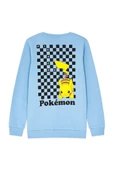 Orijinal Lisanslı Pikachu Desenli Pokemon Temalı Premium Çocuk Sweatshirt - 56832-PKCMV - 2