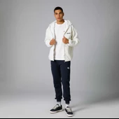 Ellesse Fermuarlı Kapüşonlu Erkek Beyaz Ceket EM250 - 6