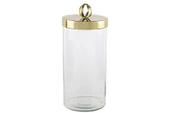 Mikasa Moor Gold Kapaklı Cam Kavanoz 13x26cm - 1