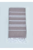 buldanstore Sultan Peştemal (KAHVERENGİ) %100 Pamuk 90*180cm. Banyo Havlusu, Plaj Havlusu - 1
