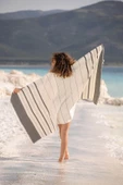 buldanstore Bianca Peştemal %80 Pamuk %20 Bambu 95x180cm. Banyo Havlusu, Plaj Havlusu - 1