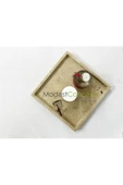 Modestmar Doğal Traverten Mermer Tepsi, Banyo Düzenleyici, Sunum Tabağı Kare Organizer - 3