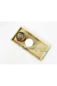 Modestmar Doğal Traverten Mermer Tepsi, Banyo Düzenleyici, Sunum Tabağı, Organizer 15x30cm - 1
