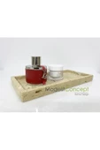 Modestmar Doğal Traverten Mermer Tepsi, Banyo Düzenleyici, Sunum Tabağı, Organizer 15x30cm - 6