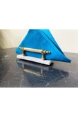 Modestmar Doğal Beyaz Mermer Peçetelik Gold Mrm0042 - 2