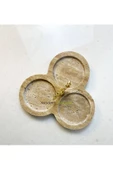 Modestmar Traverten Çezerlik, Bölmeli çerezlik gold mercan objeli - 5